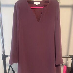 Elizabeth and James Burgundy Dress